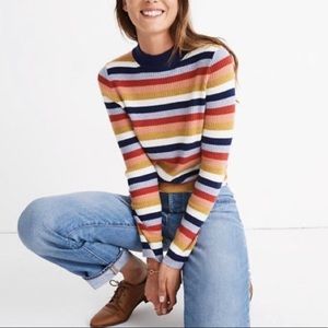 Retro Madewell Colorful Turtleneck Sweater